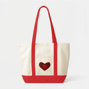 Tote Bag coeur rouge