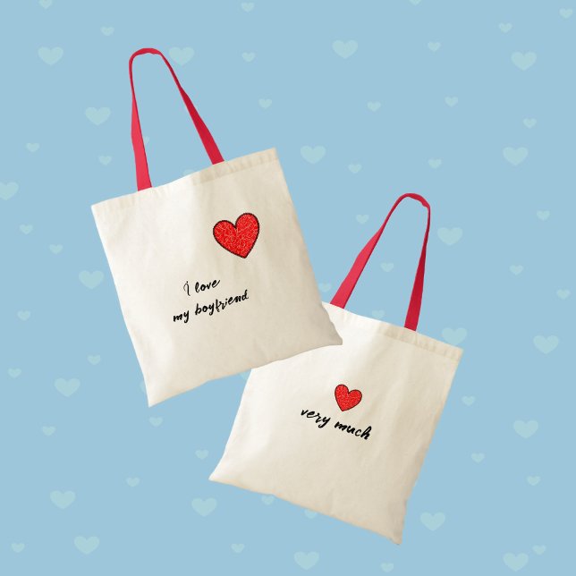 Tote Bag Coeur rouge (Créateur téléchargé)