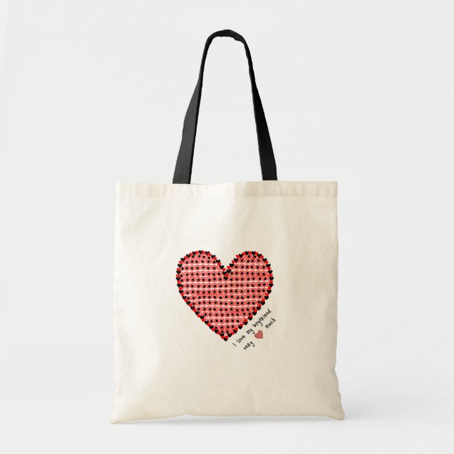 Tote Bag Cœur rouge  (Devant)
