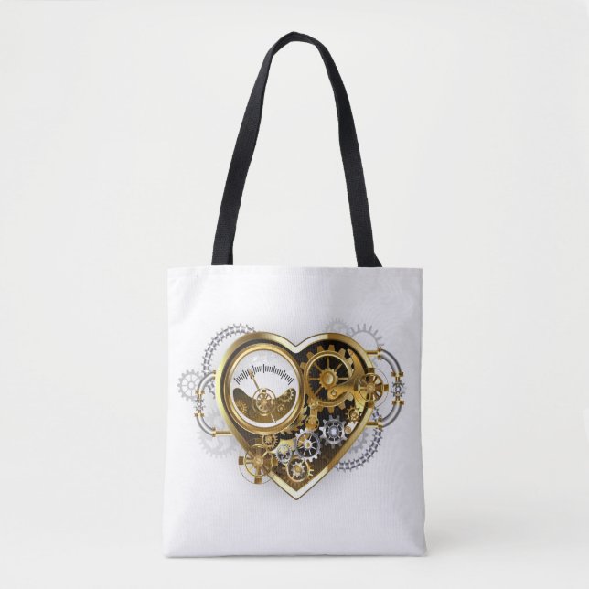 Tote Bag Coeur vapeur avec un manomètre (Devant)