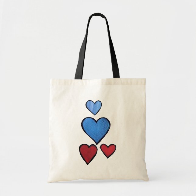 Tote Bag Cœurs (Devant)