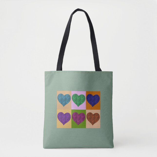 TOTE BAG COEURS A-MAZE-ING (Devant)