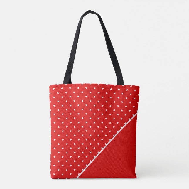 Tote Bag Cœurs à pois (Dos)