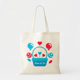 Tote Bag Coeurs, ballons et corbeille cardiaque
