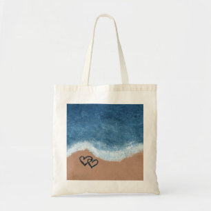 Tote Bag Cœurs dans le Sable