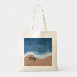 Tote Bag Cœurs dans le Sable