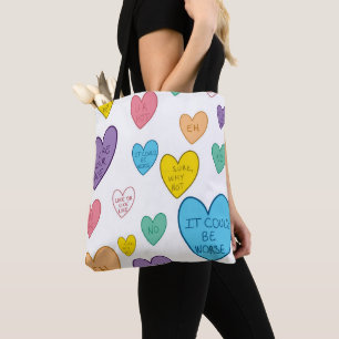 Tote Bag Coeurs de bonbons