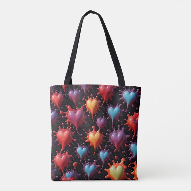 Tote Bag Coeurs de l'art (Dos)