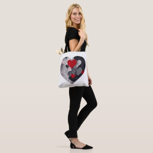 Tote Bag Coeurs enchantés