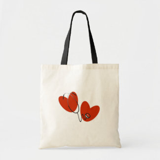 Tote Bag Coeurs et T-shirts et cadeaux de stéthoscope