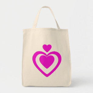 Tote Bag COEURS ROSES Saint Valentin