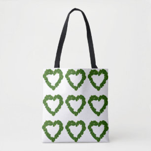 Tote Bag Coeurs shamrocks Fourre-tout