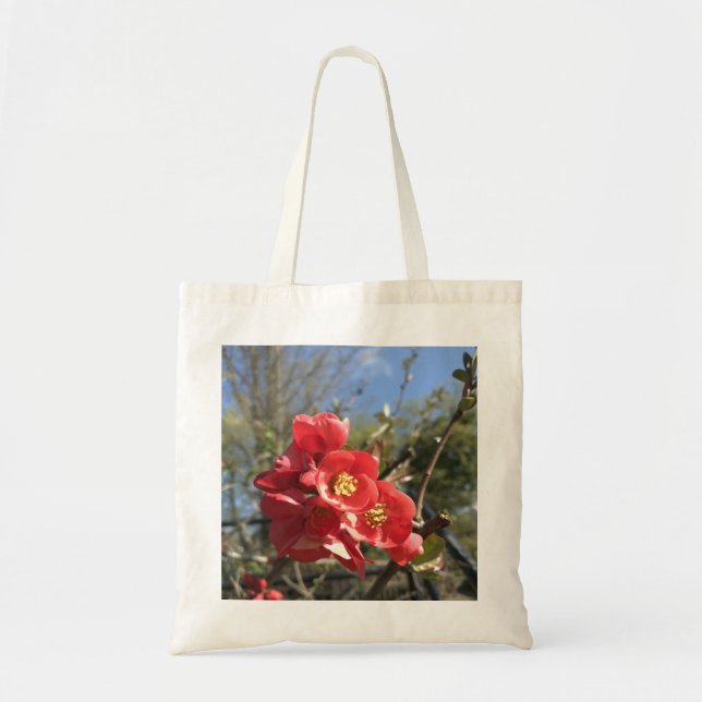 Tote Bag Cognassier du Japon dans le Parc (Devant)