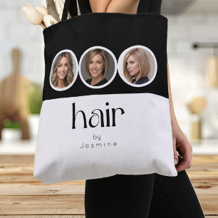 Tote Bag Coiffeur Noir Et Blanc 3 Photo Promotionnel 