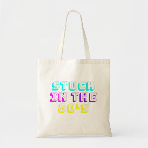 Tote Bag Coincé Dans Les Années 80 Retro Neon Fun Flashy