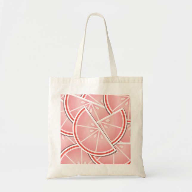 Tote Bag Coincés de pamplemousse rose (Devant)