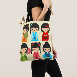 Tote Bag Cokeshi doll