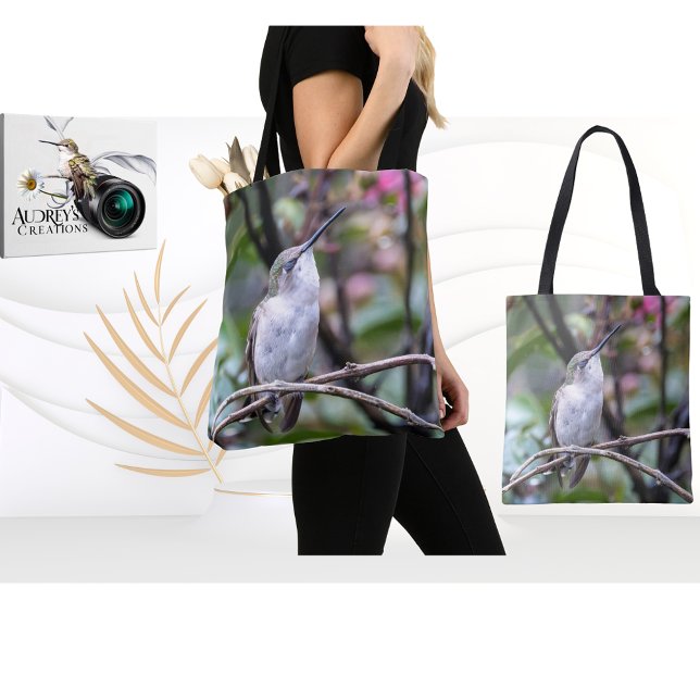 Tote Bag Colibri à gorge rubis (Créateur téléchargé)