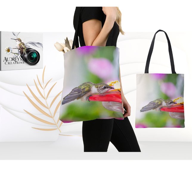 Tote Bag Colibri à gorge rubis (Créateur téléchargé)