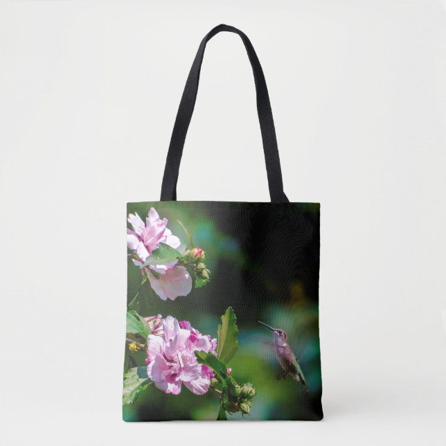 Tote Bag Colibri à gorge rubis - Photographie originale (Devant)