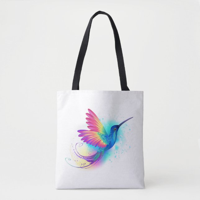 Tote Bag Colibri arc-en-ciel exotique (Devant)