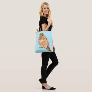 Tote Bag Colibri orange perché