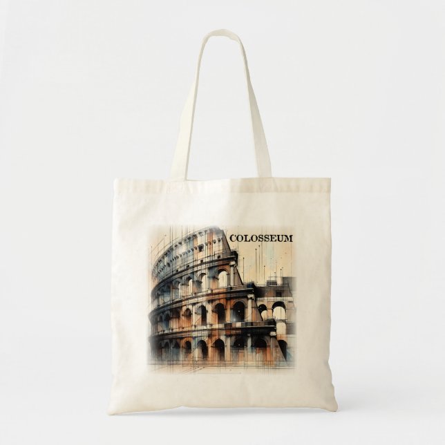 Tote Bag Colisée romaine Italie Europe (Devant)