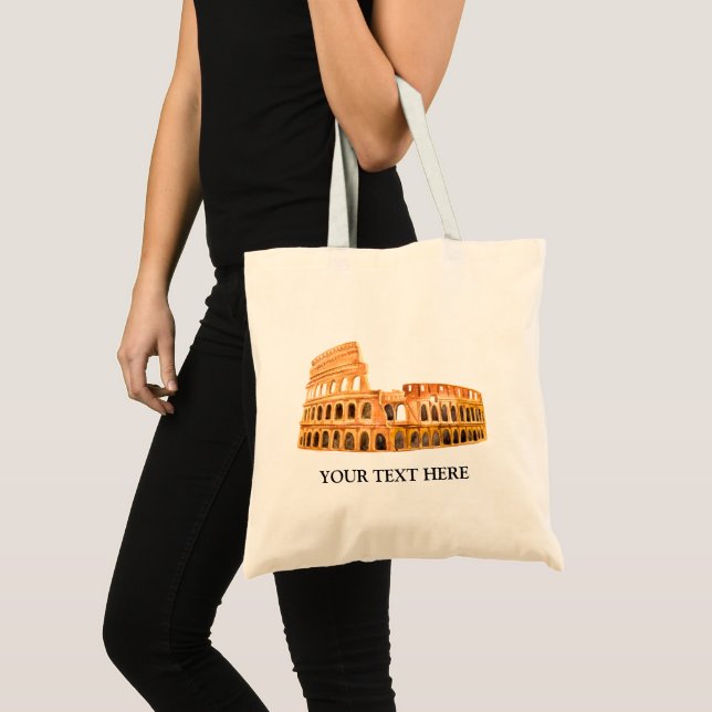 Tote Bag Colisée Rome, Italie Design personnalisé (Devant (produit))