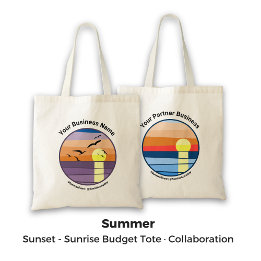 Tote Bag Collaboration Promo Sunset/Sunrise de marque doubl