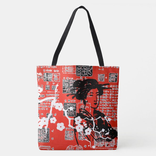 Tote Bag Collage asiatique (Devant)