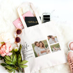 Tote Bag Collage Couple Photo & Lovely Romantic Wife Cadeau<br><div class="desc">Collage Couple Photo & Lovely Romantic Wife Cadeau</div>