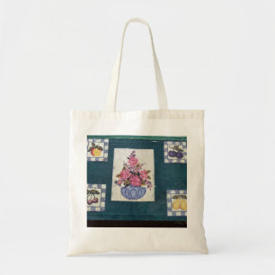 Tote Bag Collage de fleurs et de fruits Fourre-tout