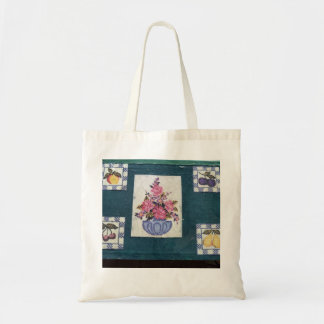 Tote Bag Collage de fleurs et de fruits Fourre-tout