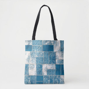 Tote Bag Collage de patchwork : Mélange de Motif de surface