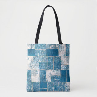 Tote Bag Collage de patchwork : Mélange de Motif de surface
