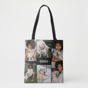 Tote Bag Collage de photos de chien personnalisé