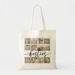 Tote Bag Collage de photos personnalisé des meilleures amie