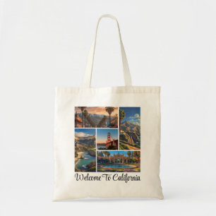 Tote Bag Collage de photos personnalisé des monuments de Ca