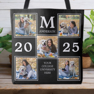 Tote Bag Collage de photos pour les diplômés personnalisés