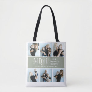 Tote Bag Collage de photos sentimental Mimi Cadeau