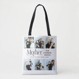 Tote Bag Collage de photos sentimentales Cadeau pour maman