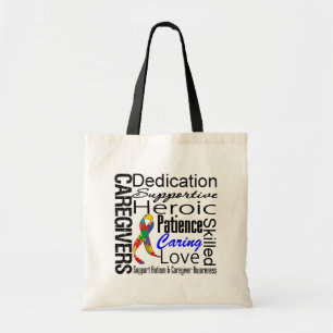 Tote Bag Collage de travailleurs sociaux d'autisme