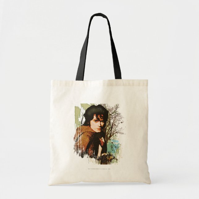 Tote Bag Collage du vecteur multimédia mixte FRODO™ (Devant)