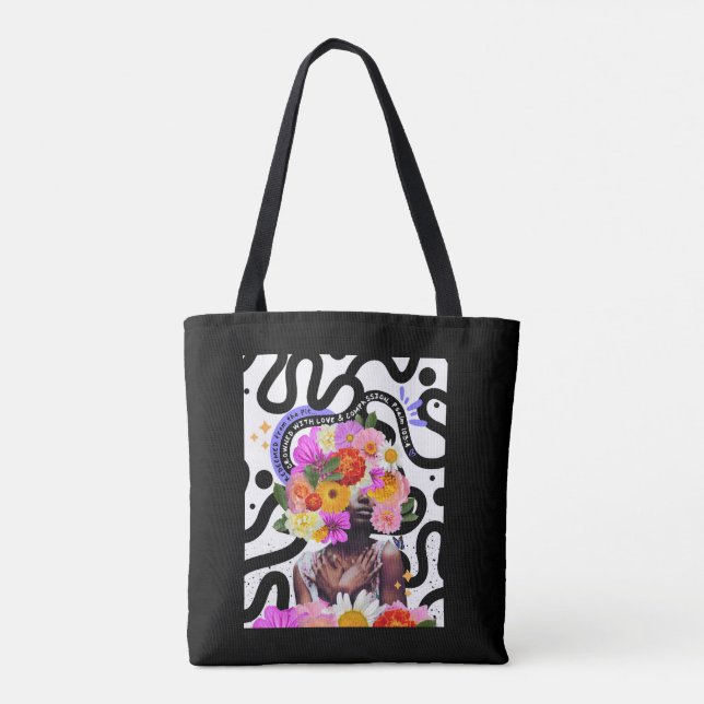 Tote Bag Collage numérique d'art chrétien Rachetée et Couro (Dos)