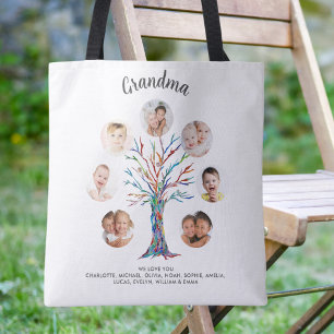 Tote Bag Collage photo de grand-mère
