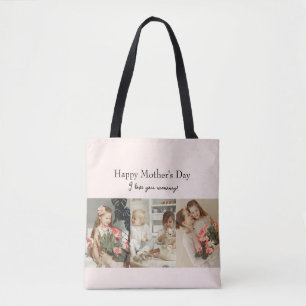 Tote Bag Collage photo et message - Cadeau personnalisé