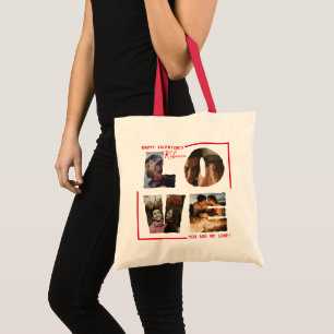 Tote Bag Collage photo LOVE personnalisé dans le style mode