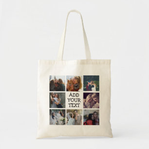 Tote Bag Collage photo personnalisé d'amis et de famille