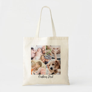 Tote Bag Collage photo personnalisé d'une sorte