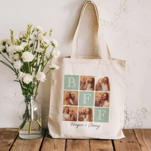 Tote Bag Collage photo personnalisé pour meilleures amies p